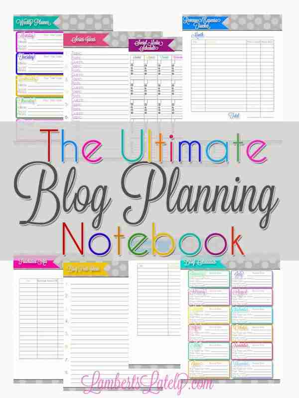 Every printable you could ever need to keep your blog organized (for free)!